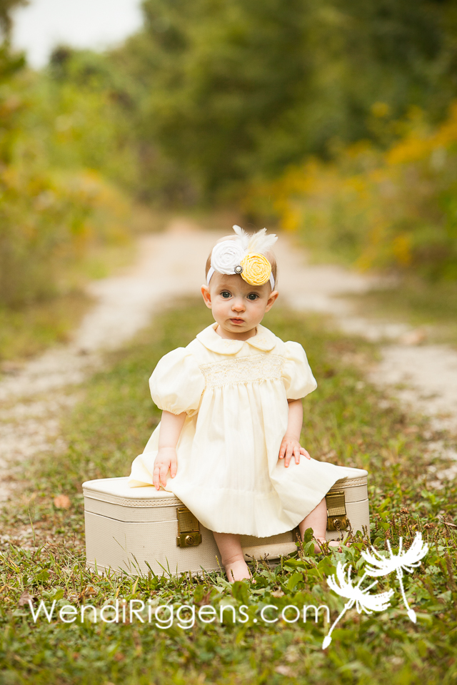 Baby Girl on a Suitcase