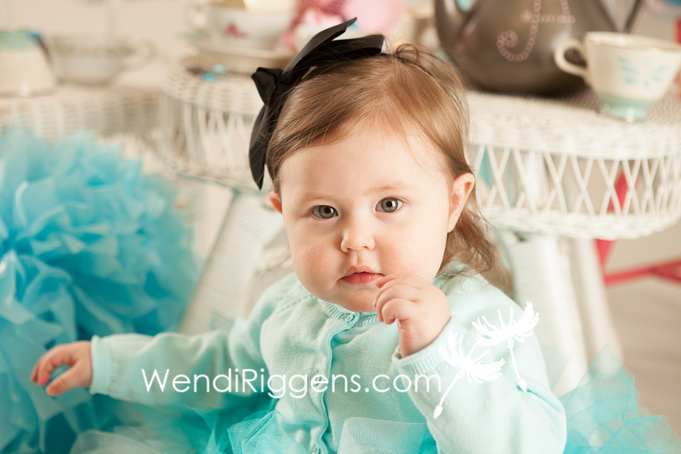 Alice in ONEderland Birthday Session Wendi Riggens Photography