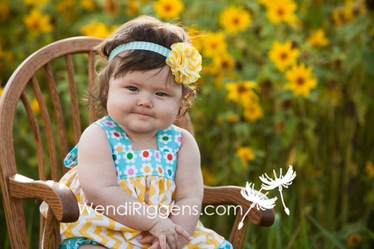 sunflower field baby