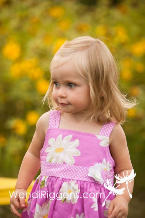 sunflower field little girl