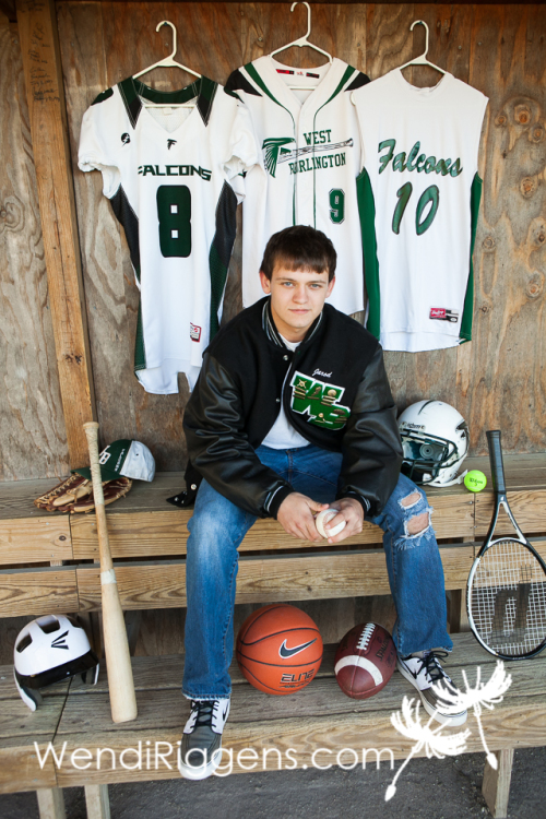 High School Seniors Baseball Star West Burlington Iowa