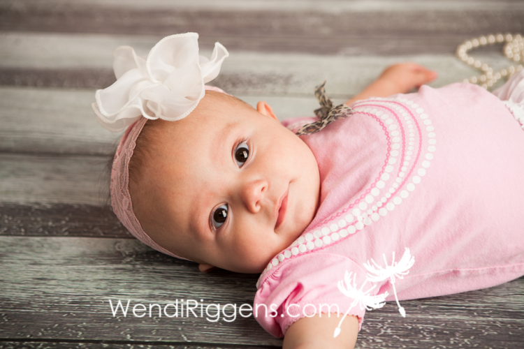 A Girl in Pearls - Cute 6 Month Old Baby